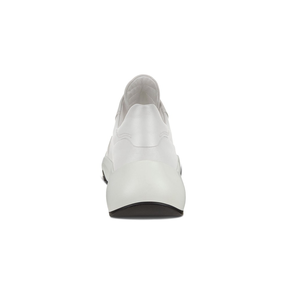 Womens Sneakers - ECCO Chunky Zippered - White - 0675CIKYL